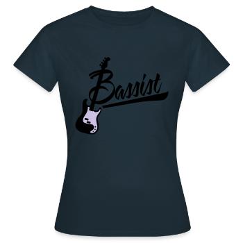 bassist - T-shirt Femme - marine - Devant - AI Model Female 172 dark (172cm)