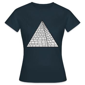 Pyramid - Women's T-Shirt - navy - Front - AI Model Female 172 dark (172cm)