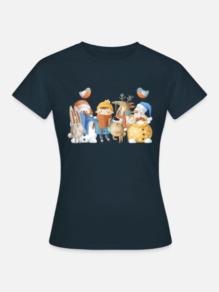 Family for Christmas - Women's T-Shirt - navy