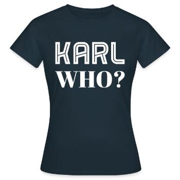 Karl qui ? - T-shirt Femme - marine - Devant - AI Model Female 172 dark (172cm)