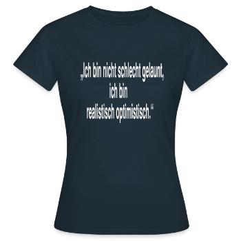 Laune - Frauen T-Shirt - Navy - Vorne - AI Model Female 172 dark (172cm)