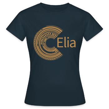 For Elijah - Women's T-Shirt - navy - Front - AI Model Female 172 dark (172cm)