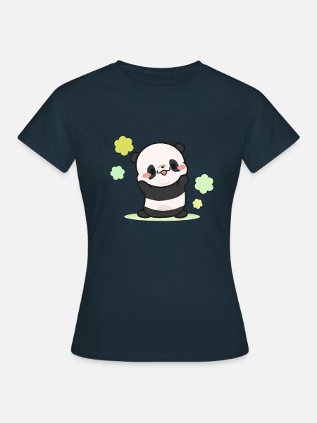 Panda - Frauen T-Shirt - Navy