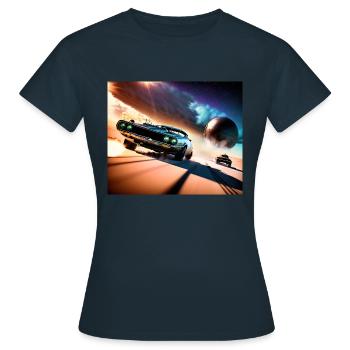 Mad and Furious #3 - Women's T-Shirt - navy - Front - AI Model Female 172 dark (172cm)