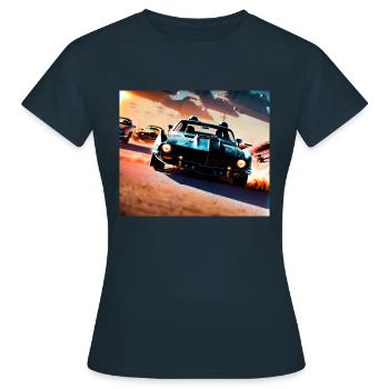 Mad and Furious #5 - Women's T-Shirt - navy - Front - AI Model Female 172 dark (172cm)