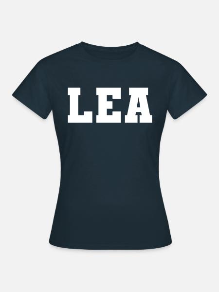 Name - Lea - Frauen T-Shirt - Navy