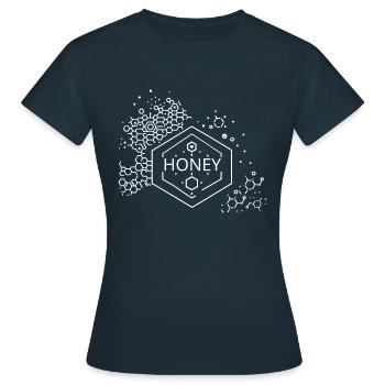 Honey Sweet theme - Women's T-Shirt - navy - Front - AI Model Female 172 dark (172cm)