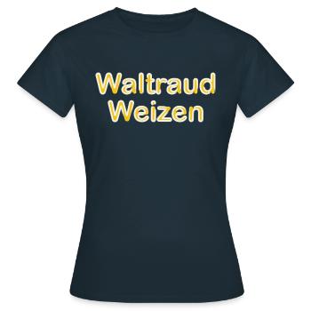 Waltraud Weizen - Frauen T-Shirt - Navy - Vorne - AI Model Female 172 dark (172cm)
