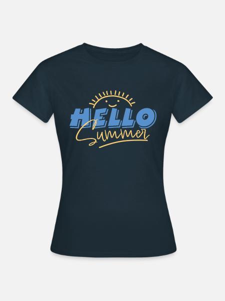 Bonjour l'été - T-shirt Femme - marine