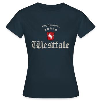 Original Westfale - Frauen T-Shirt - Navy - Vorne - AI Model Female 172 dark (172cm)