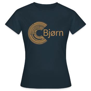 Pour Bjørn - T-shirt Femme - marine - Devant - AI Model Female 172 dark (172cm)