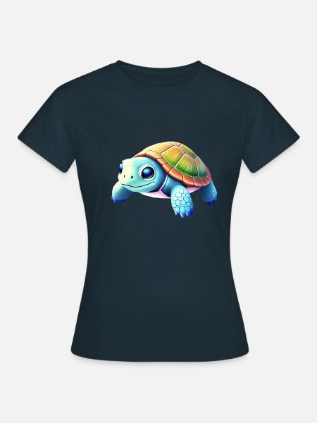 Schildkröte - Frauen T-Shirt - Navy