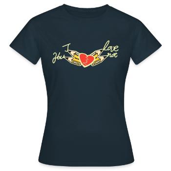 Je ne t’aime pas - T-shirt Femme - marine - Devant - AI Model Female 172 dark (172cm)