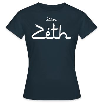 Zen ZETH - T-shirt Femme - marine - Devant - AI Model Female 172 dark (172cm)