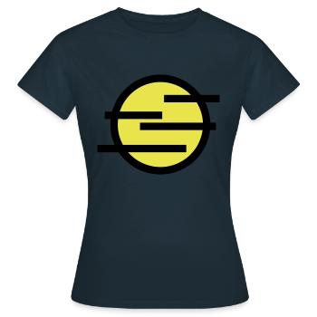 diesiges Wetter, Dunst - Frauen T-Shirt - Navy - Vorne - AI Model Female 172 dark (172cm)