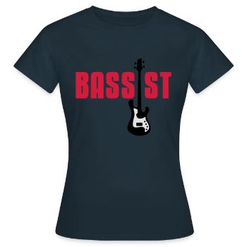 bassist - T-shirt Femme - marine - Devant - AI Model Female 172 dark (172cm)