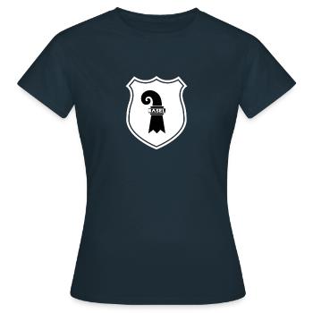 Armoiries de Bâle - T-shirt Femme - marine - Devant - AI Model Female 172 dark (172cm)