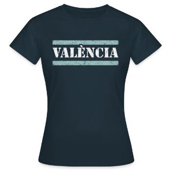 Valence - T-shirt Femme - marine - Devant - AI Model Female 172 dark (172cm)