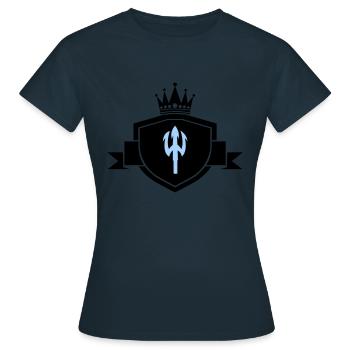 Armoiries du Trident - T-shirt Femme - marine - Devant - AI Model Female 172 dark (172cm)