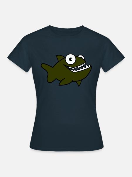Piranha 01 - T-shirt Femme - marine