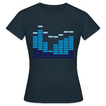 eq_design_02 - T-shirt Femme - marine - Devant - AI Model Female 172 dark (172cm)