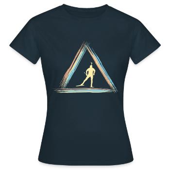 Biathlon - T-shirt Femme - marine - Devant - AI Model Female 172 dark (172cm)