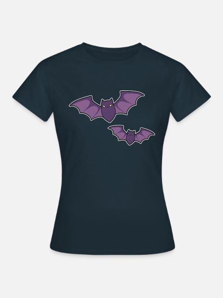 Fledermäuse - Frauen T-Shirt - Navy