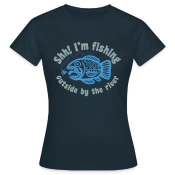 truite inca - T-shirt Femme - marine - Devant - AI Model Female 172 dark (172cm)