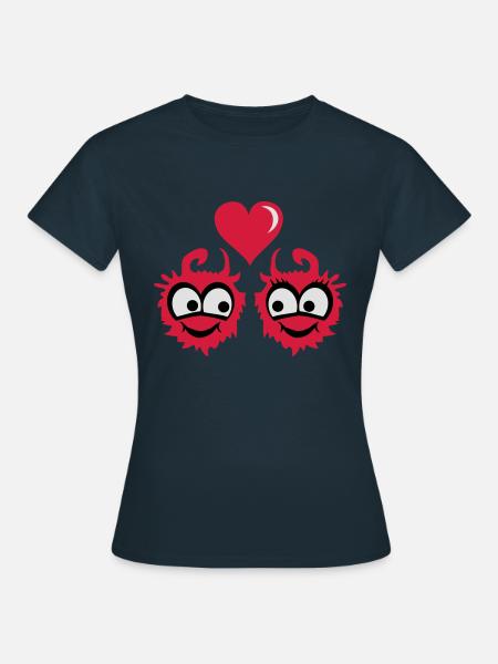 monster love - Frauen T-Shirt - Navy