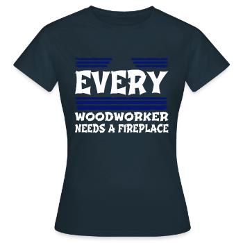 carpenter funny tshirts john carpenter lumber - Frauen T-Shirt - Navy - Vorne - AI Model Female 172 dark (172cm)