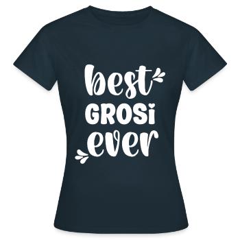 Meilleur Grosi s beschte Grosi Grandma Suisse Grosi - T-shirt Femme - marine - Devant - AI Model Female 172 dark (172cm)