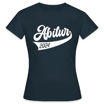 Abitur 2024 | Abi 24 | Certificat de fin d’études secondaires pour les bacheliers - T-shirt Femme - marine - Devant - AI Model Female 172 dark (172cm)