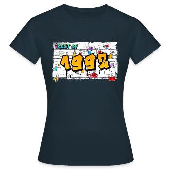 Le meilleur du graffiti de 1992 – 33 ans d’audace - T-shirt Femme - marine - Devant - AI Model Female 172 dark (172cm)