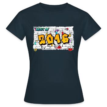 Urban Icon 2016 Graffiti – 9 ans d’audace - T-shirt Femme - marine - Devant - AI Model Female 172 dark (172cm)