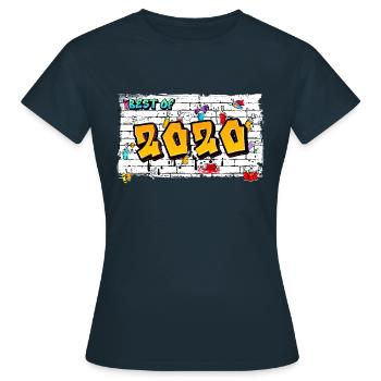 Future Flow 2020 Graffiti – 5 ans d’audace - T-shirt Femme - marine - Devant - AI Model Female 172 dark (172cm)