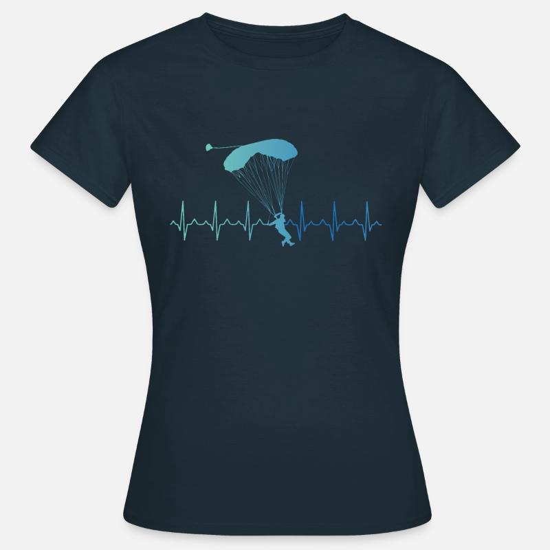 Skydiving Skydiver - Women's T-Shirt - navy