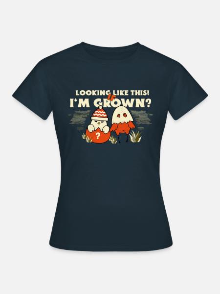 Vorher - Nachher - Frauen T-Shirt - Navy
