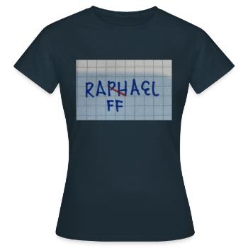 Raphael, not Raphael - Women's T-Shirt - navy - Front - AI Model Female 172 dark (172cm)