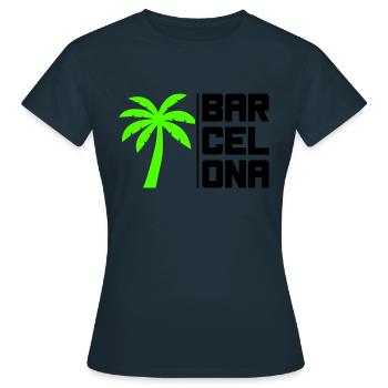 Barcelone - T-shirt Femme - marine - Devant - AI Model Female 172 dark (172cm)