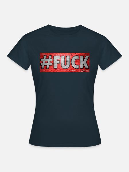 #Fuck Graffiti - Frauen T-Shirt - Navy