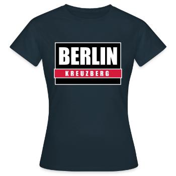 Berlin Kreuzberg capital Berlin T-shirts - T-shirt Femme - marine - Devant - AI Model Female 172 dark (172cm)