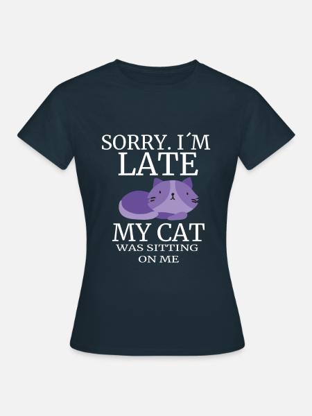 Katze - Frauen T-Shirt - Navy