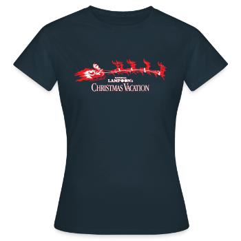 Schöne Bescherung Lampoon's Christmas Vacation - Frauen T-Shirt - Navy - Vorne - AI Model Female 172 dark (172cm)