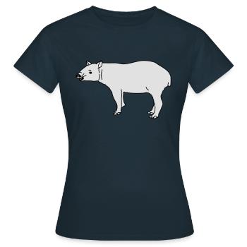 Tapir - T-shirt Femme - marine - Devant - AI Model Female 172 dark (172cm)