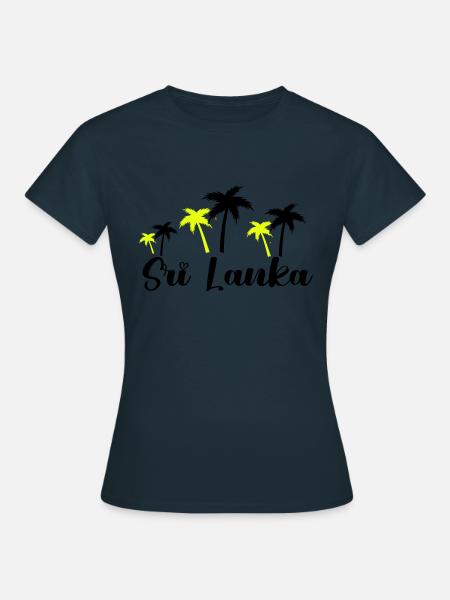 sri lanka 1 - Frauen T-Shirt - Navy
