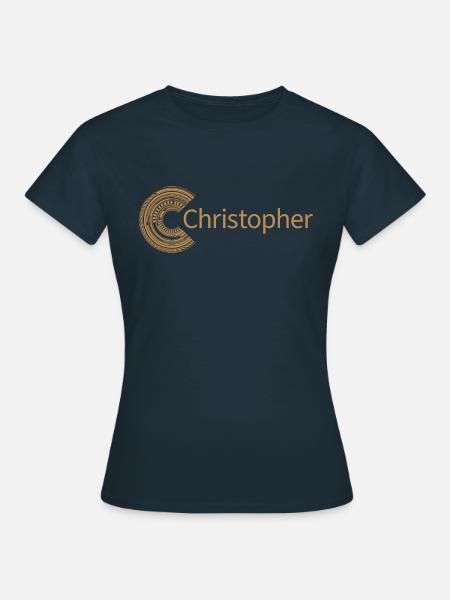 Für Christopher - Frauen T-Shirt - Navy