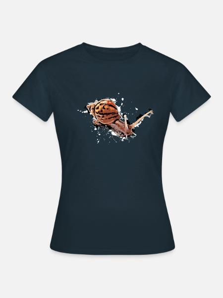 snail with dots - Women's T-Shirt - navy