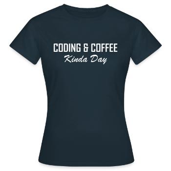 Programmeur Programmeur - T-shirt Femme - marine - Devant - AI Model Female 172 dark (172cm)