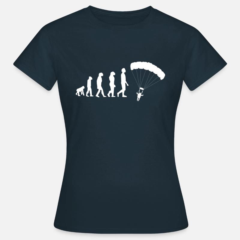 Parachutist Evolution - Women's T-Shirt - navy