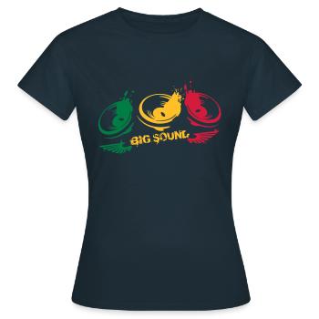 design sound reggea - T-shirt Femme - marine - Devant - AI Model Female 172 dark (172cm)